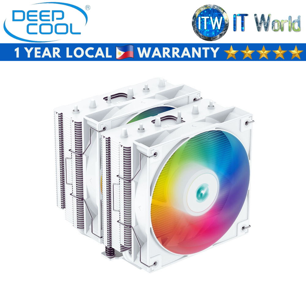 Deepcool Gammaxx Series AG620 White ARGB Dual Tower CPU Cooler (R-AG620-WHANMN-G-2)
