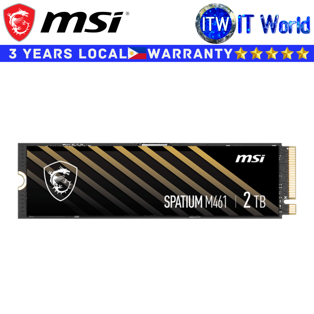 Itw | MSI SPATIUM M461 PCIe 4.0 NVMe M.2 2TB SSD