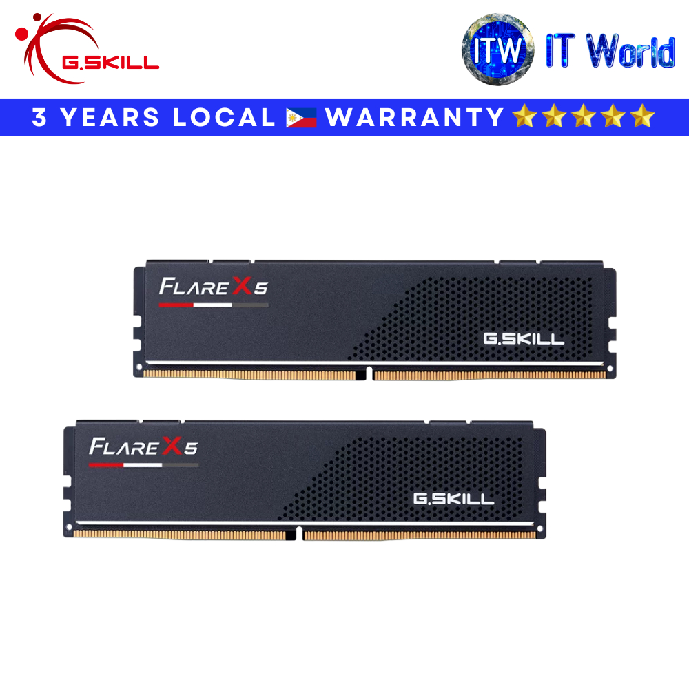 Itw | G.SKILL DDR5-6000 64GB (2x32GB) CL36 1.35V Intel XMP / AMD EXPO (F5-6000J3636F32GX2-FX5)