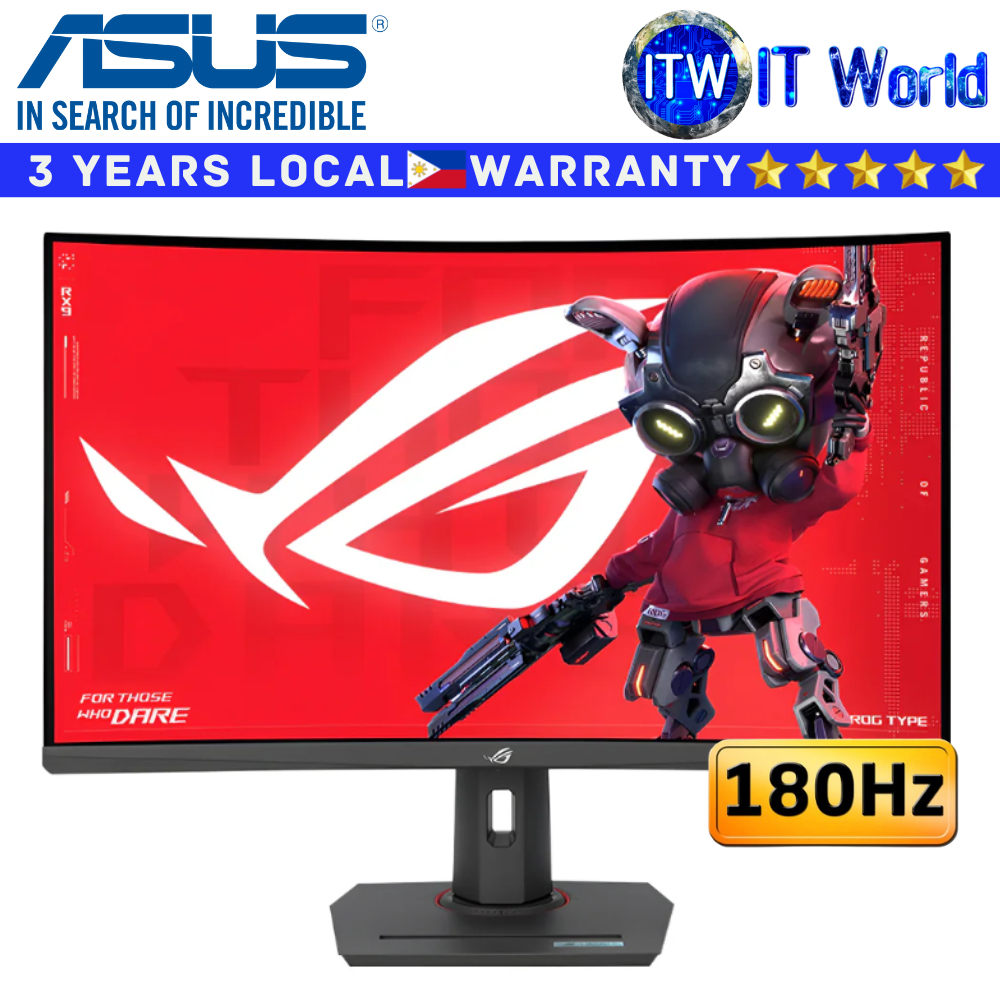 Itw | ASUS Gaming Monitor ROG Strix XG32WCS 32" 2560x1440 / 180Hz / Fast VA / 1ms GTG / Anti-Glare