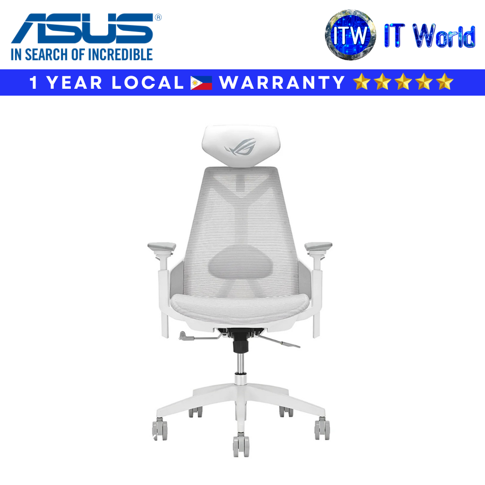 ASUS Gaming Chair SL400C ROG Destrier Core Cyborg-inspired Design (White) | itw