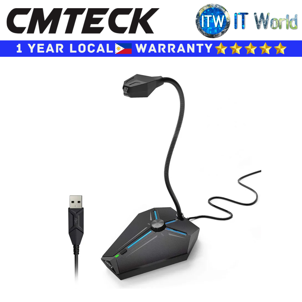 Itw | CMTECK Microphone G006 Plus USB Desktop Condenser PC Laptop Mic