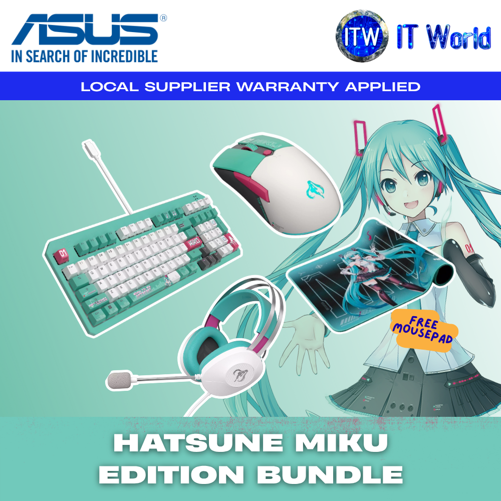 HATSUNE MIKU SERIES BUNDLE | Limited Edition Keyboard, Mouse, Headset + FREE Mousepad! - itw