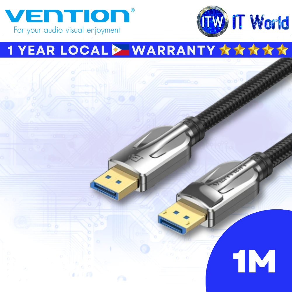 Itw | Vention 16K Gaming DisplayPort 2.1 Cable Dyanmic HDR Support Male to Male Cable(1M|1.5M|2M|5M)