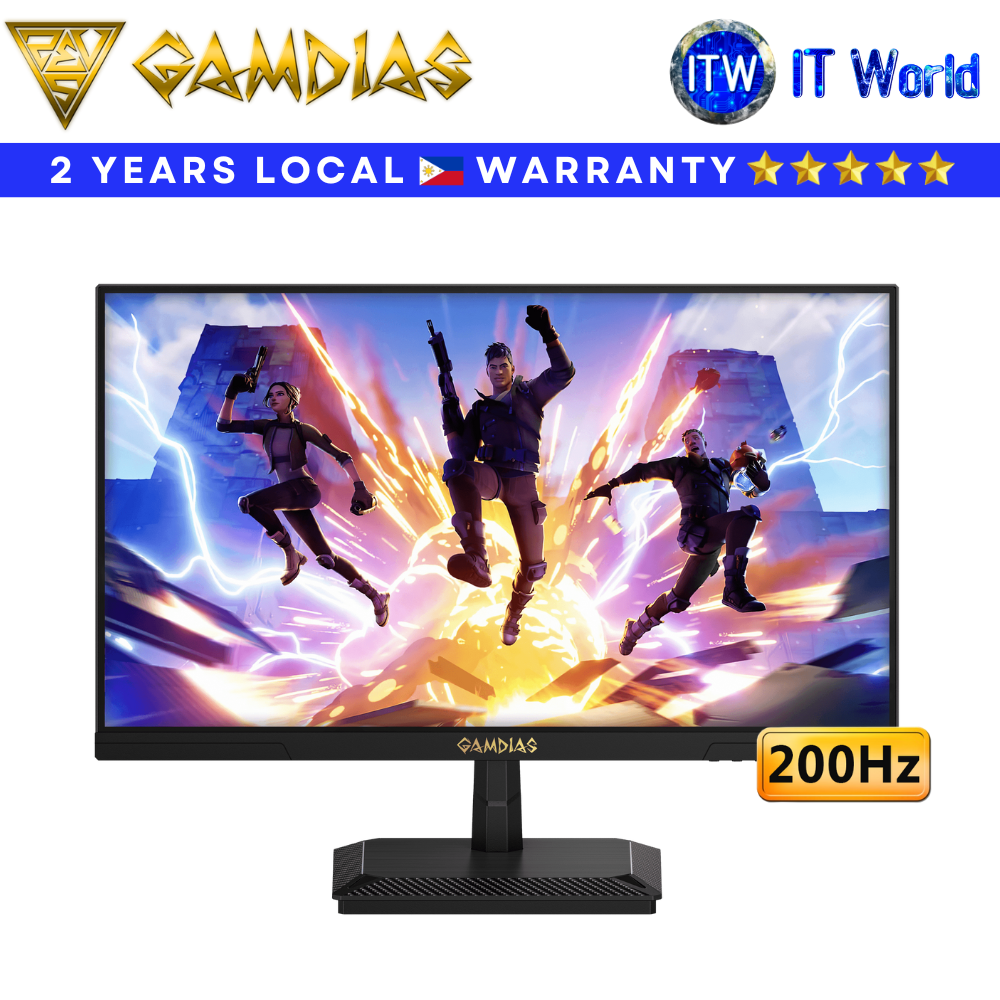 Itw | Gamdias Atlas HD27IFIC III 27" IPS Gaming Monitor / FHD 1920x1080 / 200Hz / 1ms / HDR10 / FreeSync