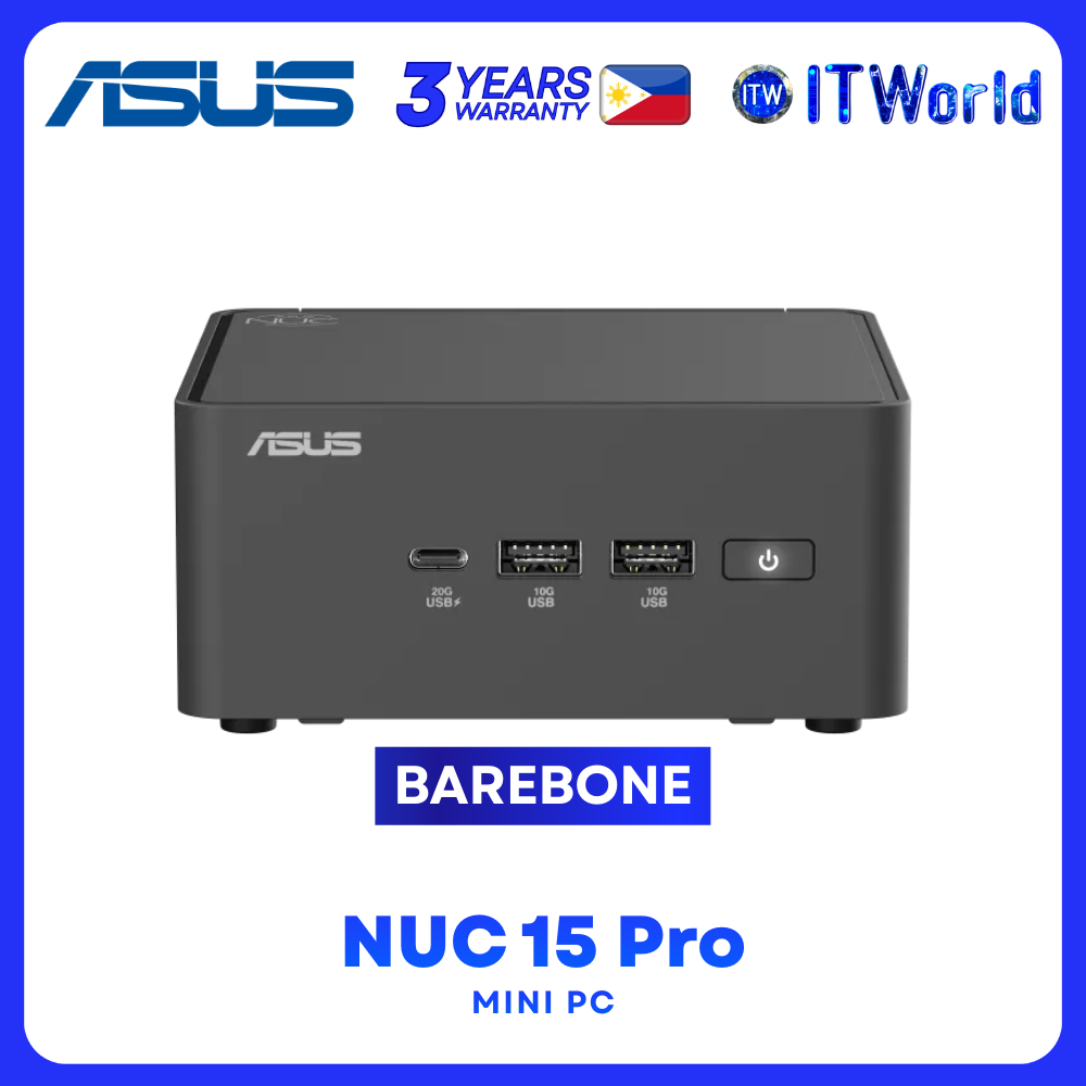 ASUS NUC 15 Pro Barebone Mini PC - Core 5-210H / DDR5 (No Memory Included) RNUC15CRHC500000I