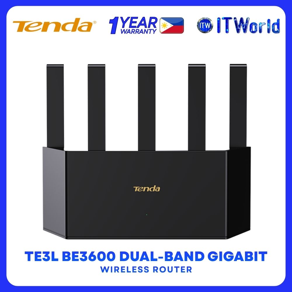 Tenda TE3L BE3600 Dual-Band Gigabit 5-Antennas Wi-Fi 7 Wireless Router itw