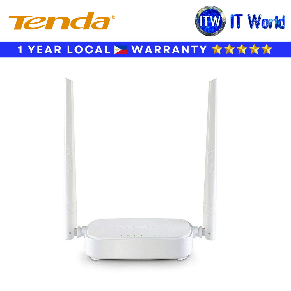 TENDA N301 Wireless N300 WiFi Router – 300Mbps Home/Office Use, Secure Internet Access (N301) | itw