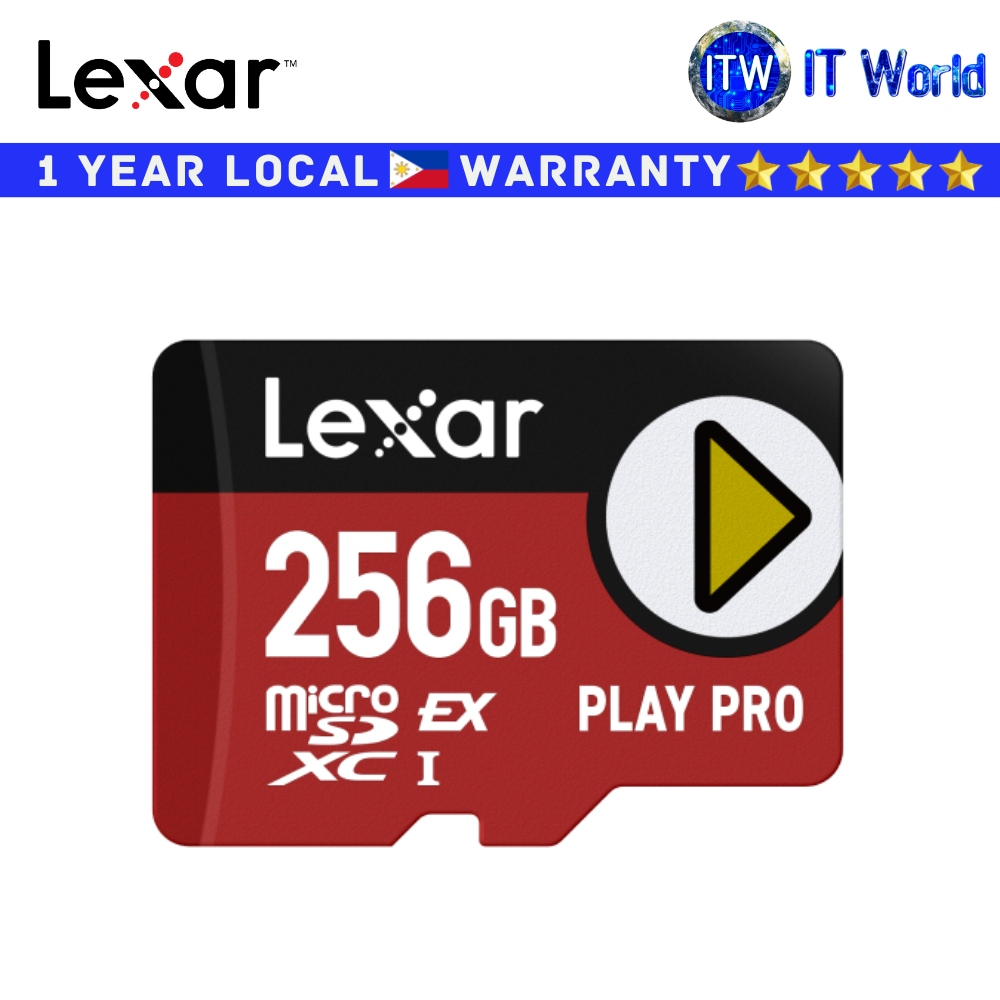 Itw | Lexar SD Card Memory Card PLAY PRO microSDXC Express Card (256GB | 512GB | 1TB)