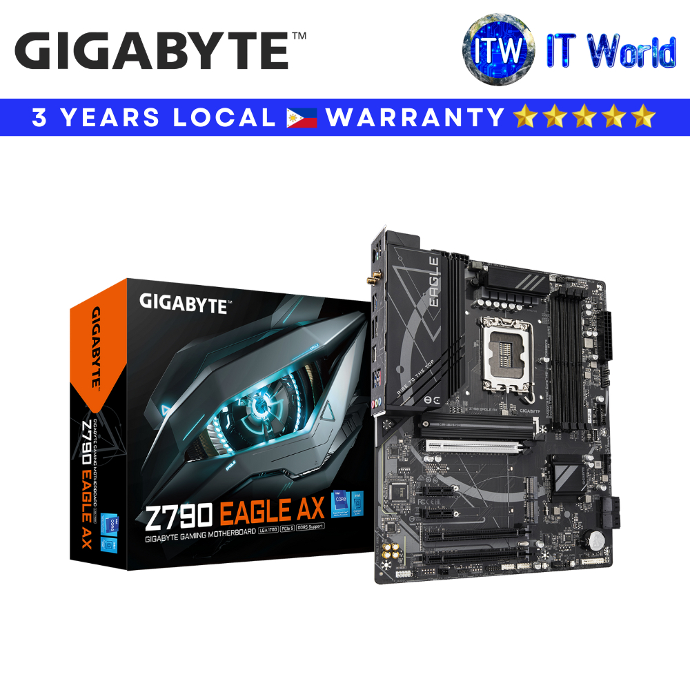 Gigabyte Motherboard Z790 EAGLE AX DDR5 / ATX / LGA1700 / Intel Z790 (GA-Z790-EAGLE-AX) | itw