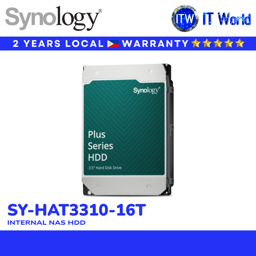 Synology HAT3310 16TB HDD Support Enterprise NAS Hard Drive 3.5" SATA (SY-HAT3310-16T) | itw