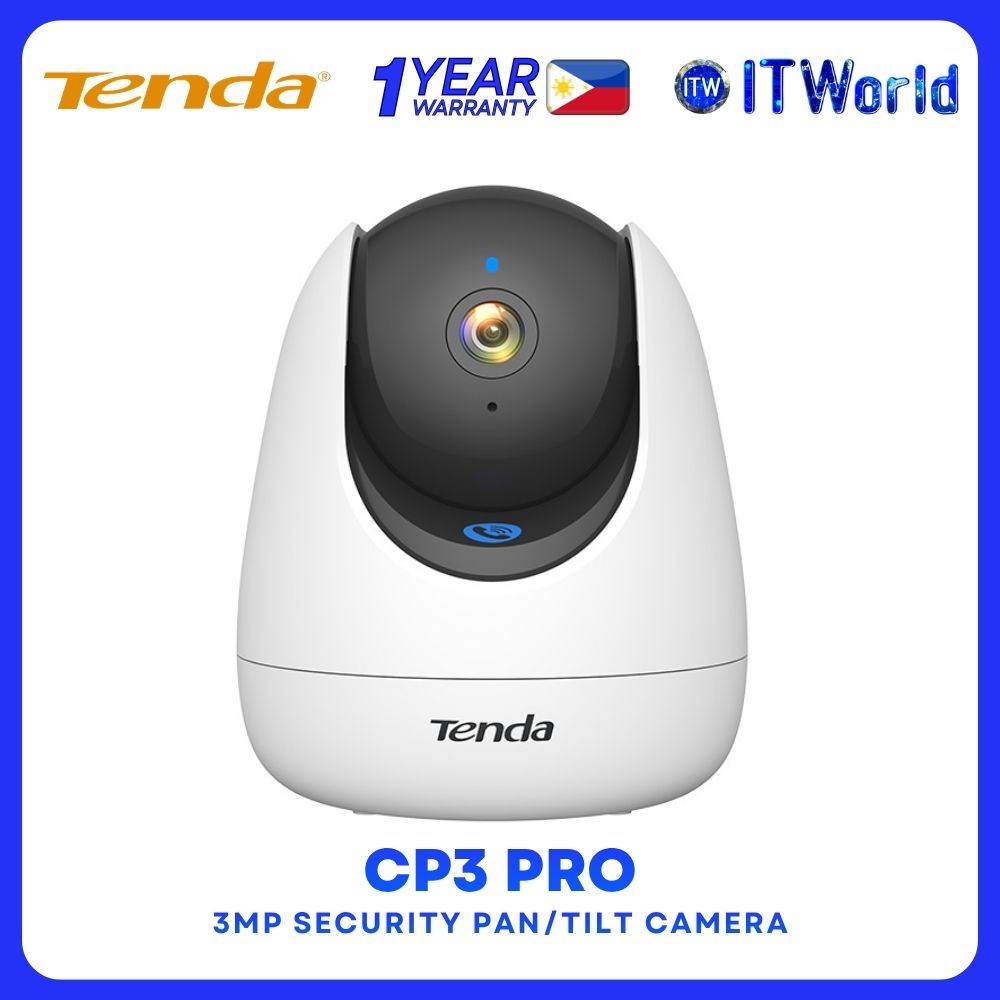 Tenda CP3 Pro 3MP HD Resolution  Wi-Fi 6 Support Two-Way Audio Pan/Tilt Control Security Camera itw