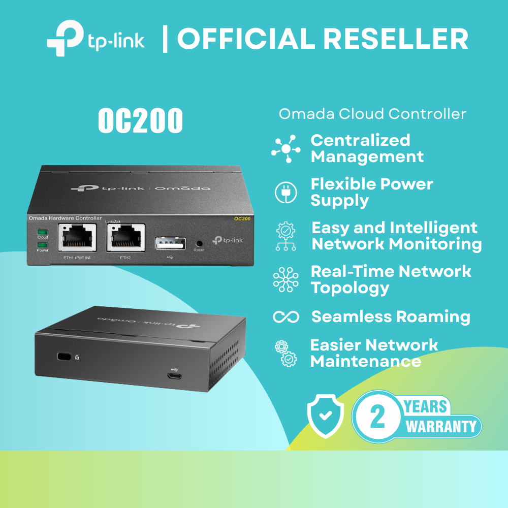 TP-Link OC200 Omada Cloud Controller | Centralized Management / PoE / Cloud Access | itw