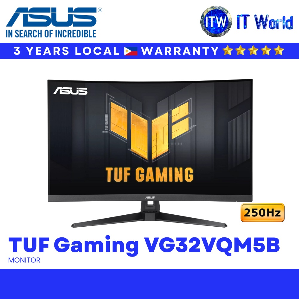 ASUS TUF Gaming VG32VQM5B Monitor 31.5" FHD / Curved 1500R / 250Hz OC / 0.5ms (VG32VQM5B) | itw