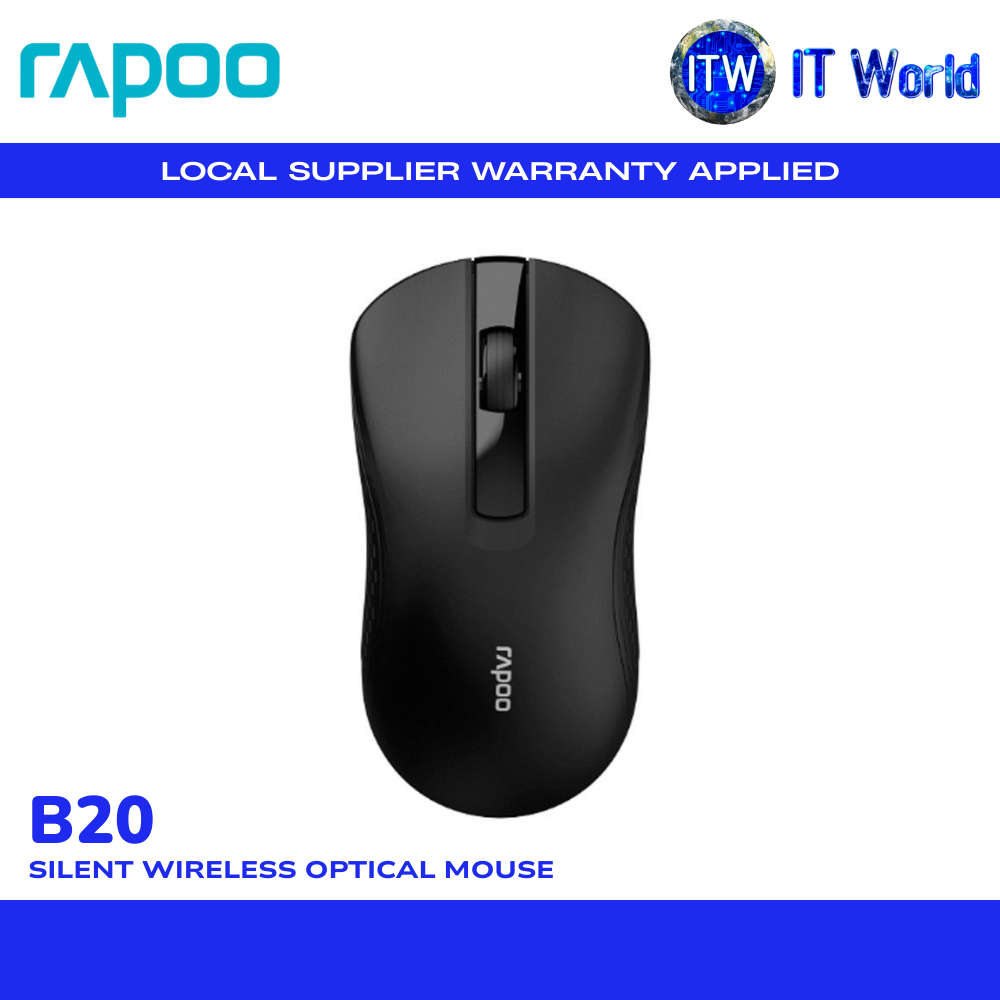 Rapoo B20 | Silent Wireless Mouse / 1200 DPI / 2.4G / 12-Month Battery Life (B20) | itw