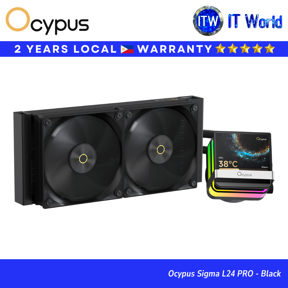 Ocypus Sigma L24 PRO | 240mm AIO Liquid Cooler / 3.5" IPS Display / ARGB Fans | itw
