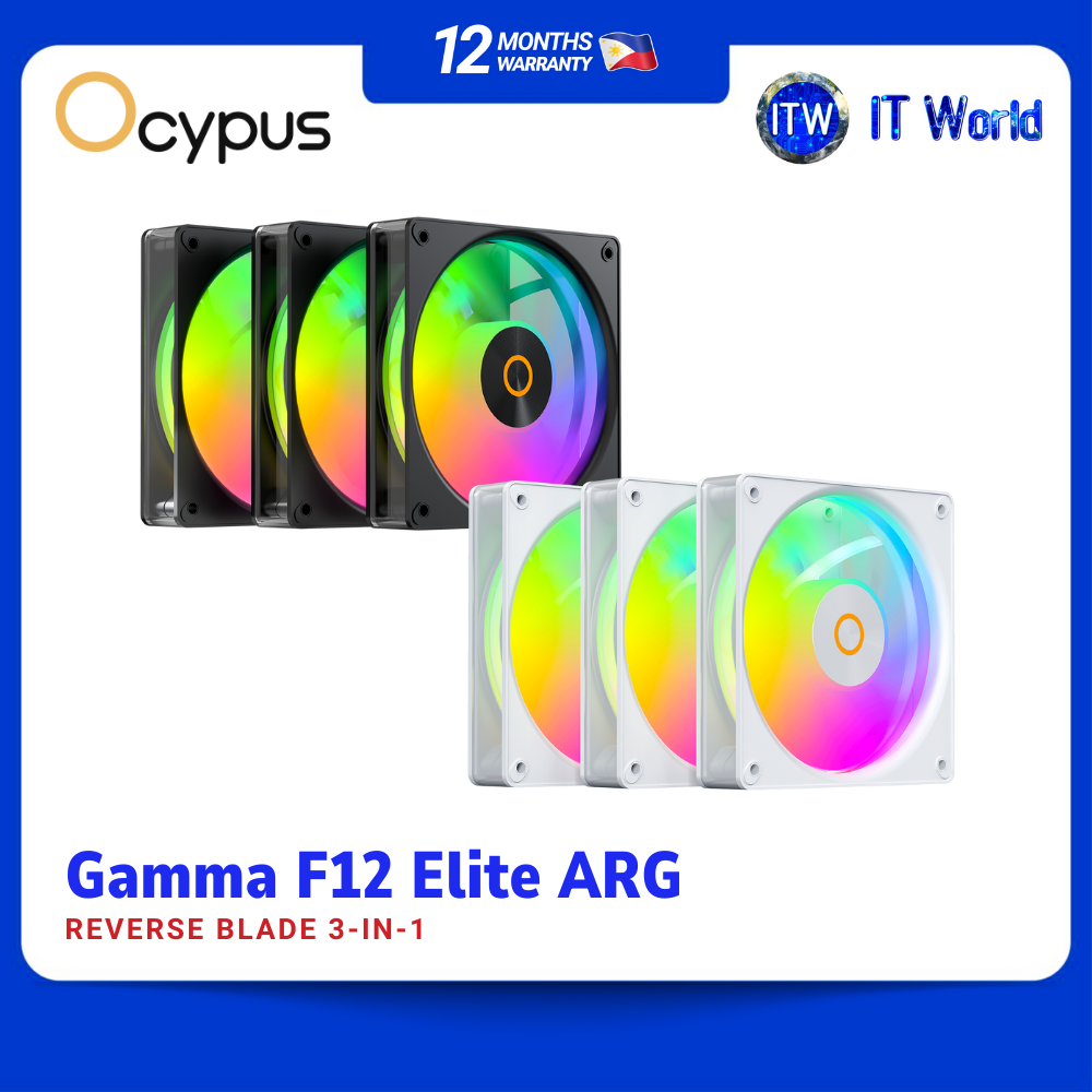 Ocypus Gamma F12 Elite ARGB Reverse Blade 3-in-1