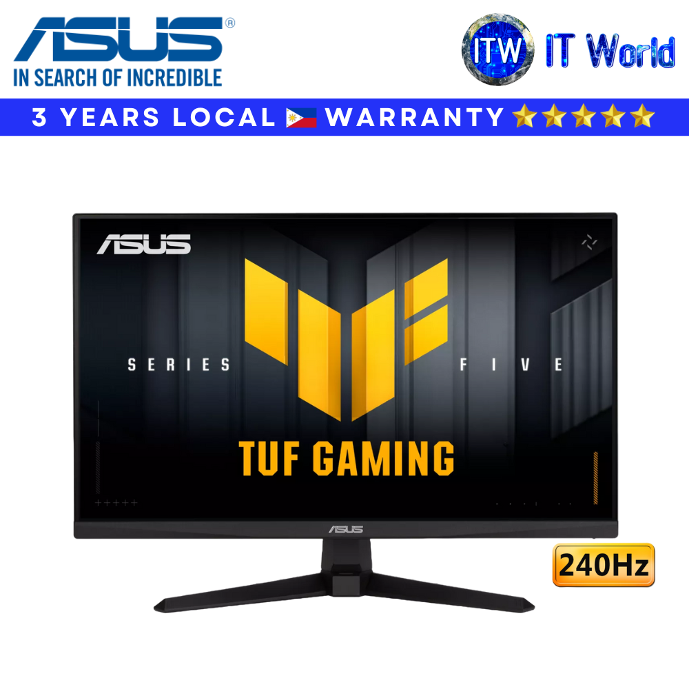 Asus Gaming Monitor TUF Gaming VG249QM5A 23.8" 240Hz 1920x1080 FHD Fast IPS 0.3ms FreeSync & G-SYNC sRGB