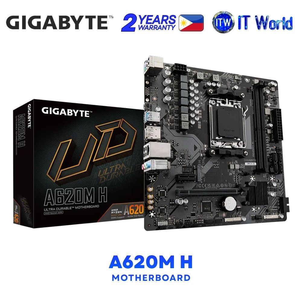 Gigabyte A620M H micro-ATX AM5 DDR5 AMD A620 Chipset Motherboard