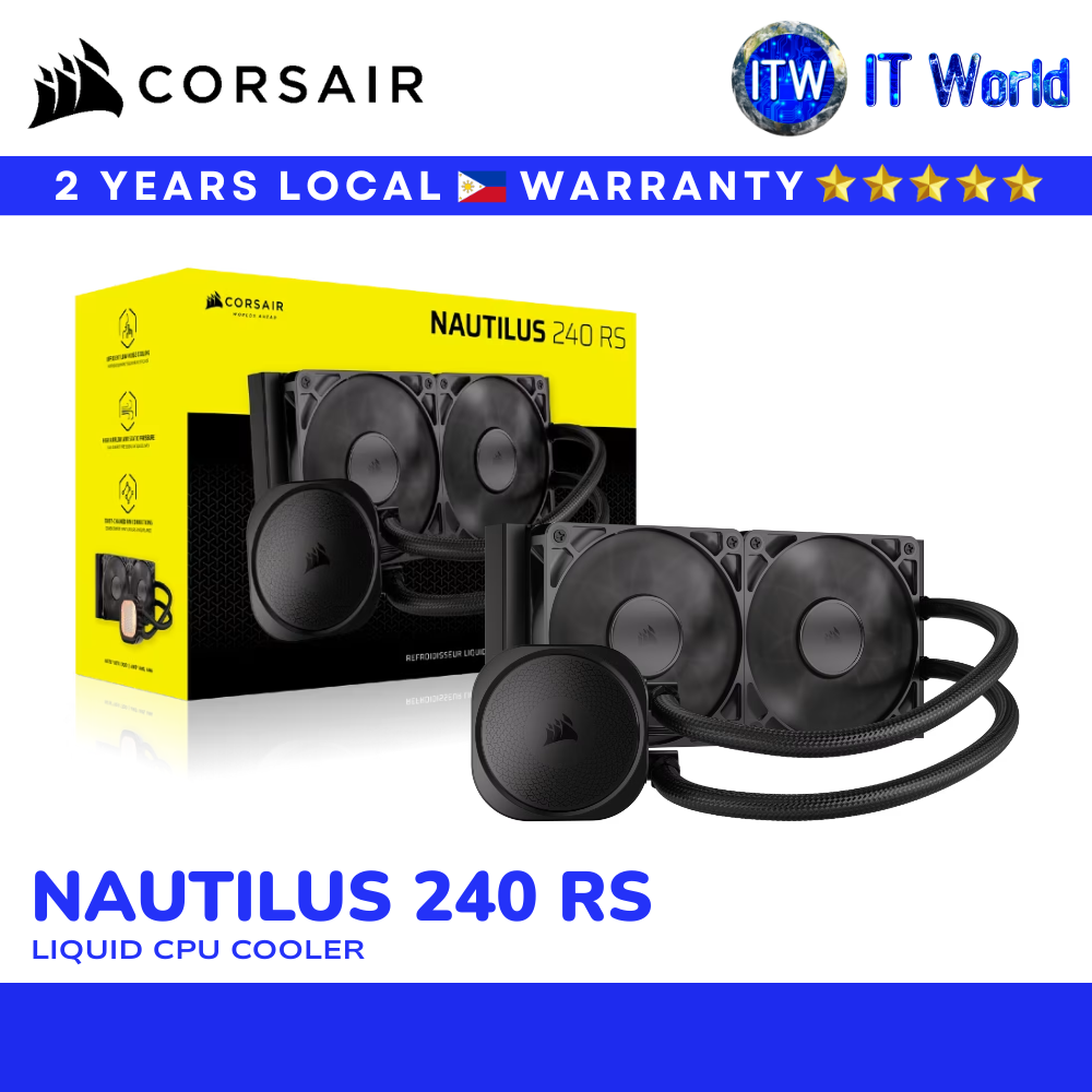 Corsair Liquid CPU Cooler NAUTILUS 240 RS | Dual RS120 Fans (CS-CW-9060088-WW) | itw