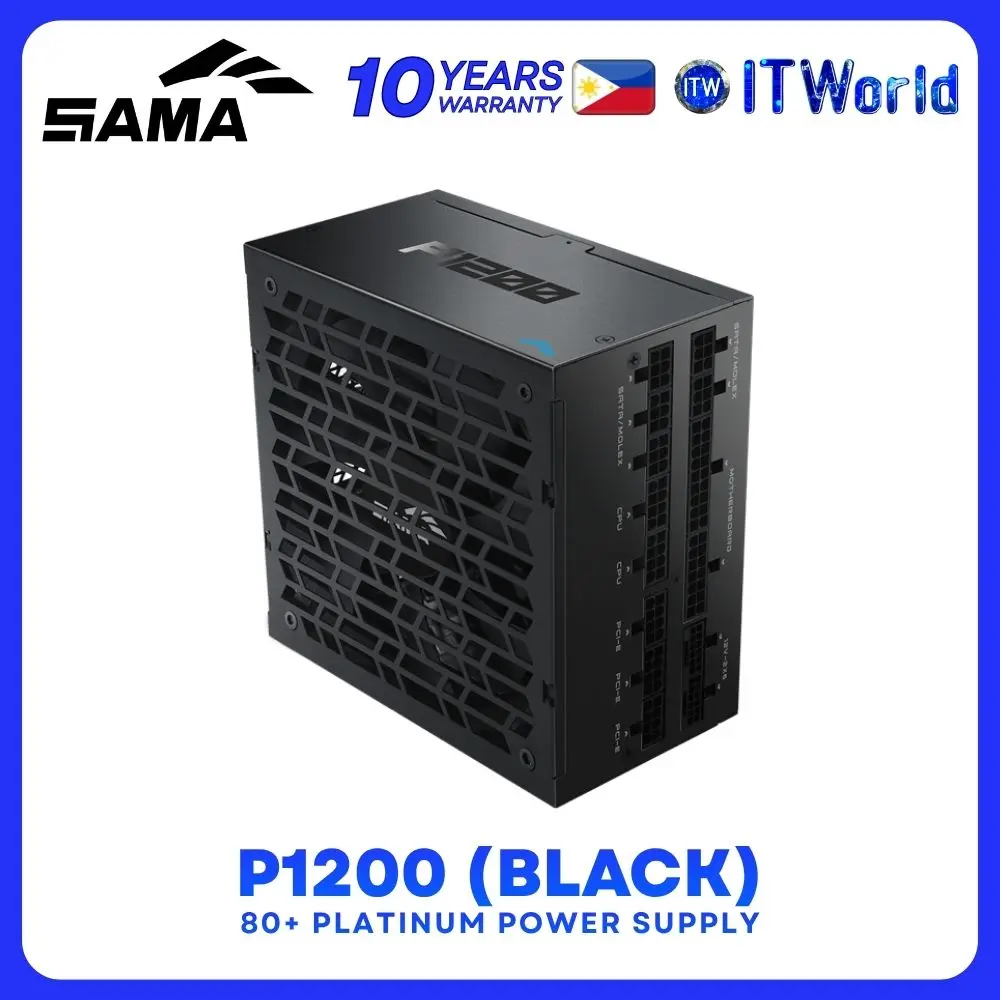 SAMA Platinum Series P1200 ATX PSU | 1200W / ATX 3.1 / Fully Modular / 80+ Platinum