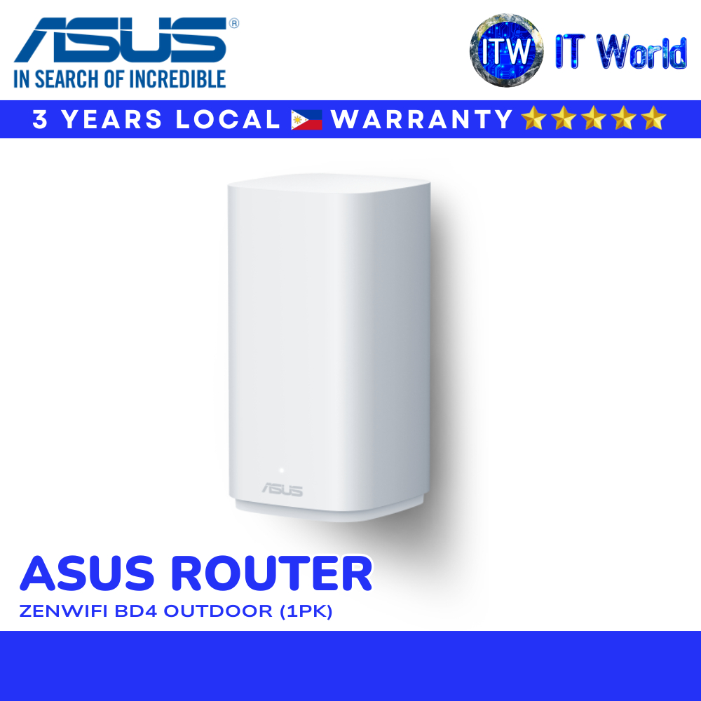 ASUS ZenWiFi BD4 Outdoor Router Waterproof Wi-Fi High-Speed Gigabit Coverage | itw
