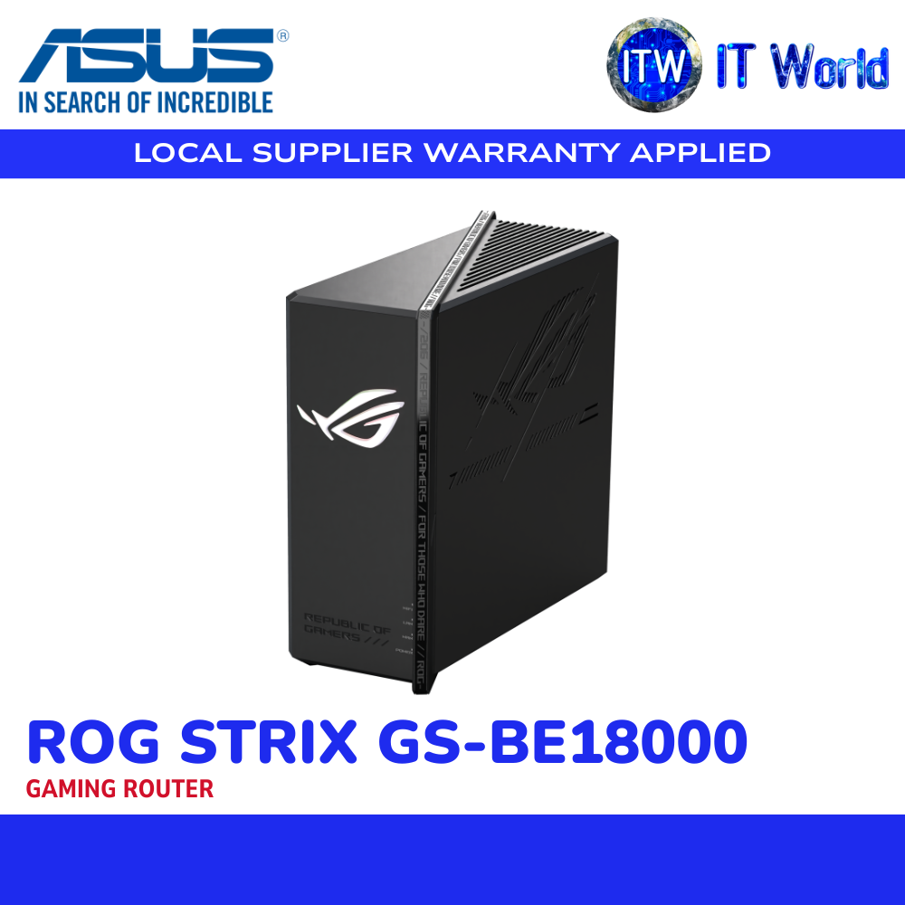 ASUS ROG STRIX GS-BE18000 Gaming Router | Tri-Band WiFi 7 / 18,000Mbps | itw