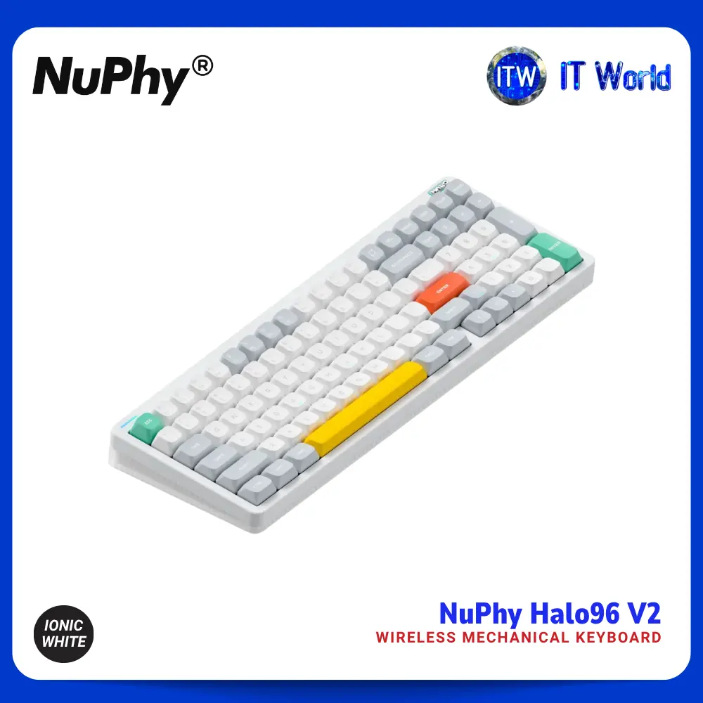 NuPhy - Halo96 V2 - Wireless Mechanical Keyboard Wired 2.4GHz Bluetooth 5.0