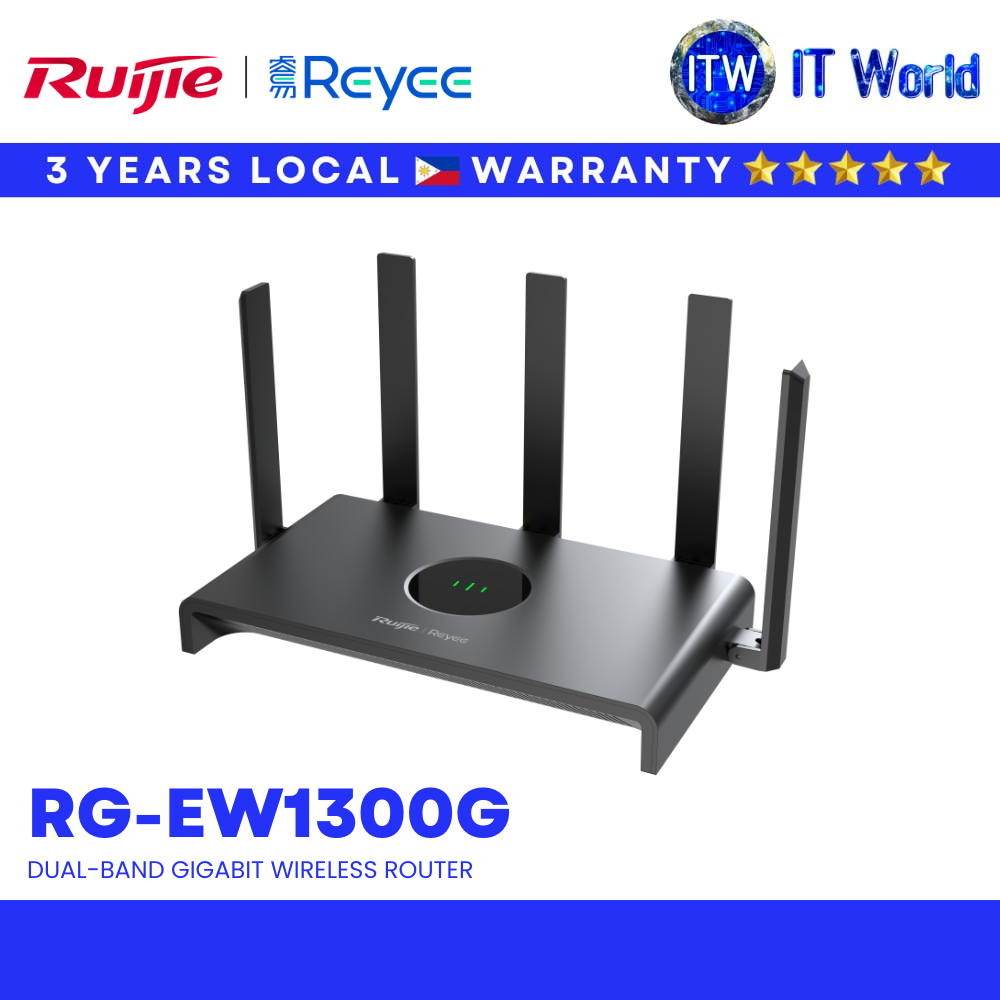 Ruijie Reyee RG-EW1300G Dual-Band Gigabit WiFi Router / High-Speed Wireless Router(RG-EW1300G) | itw