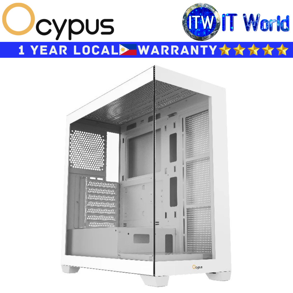 Ocypus Computer PC Case Gamma C27 Mid Tower ATX (Black | White) | itw
