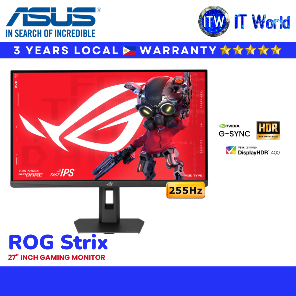 ASUS ROG Strix XG27ACMES 27" 255Hz (2560x1440) Gaming Monitor / Fast IPS / HDR / 0.3ms (min.) | itw