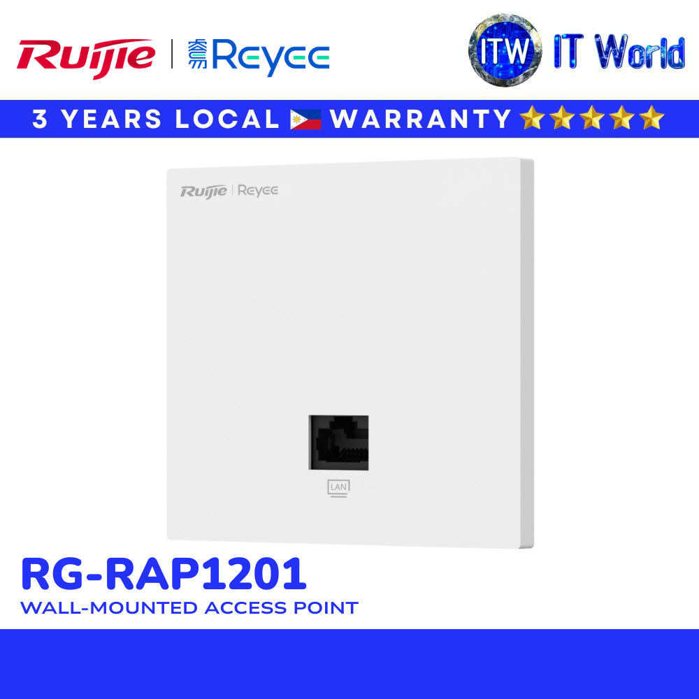 Ruijie RG-RAP1201 Wi-Fi 5 1267 Mbps Wall-mounted Access Point (RG-RAP1201) | itw
