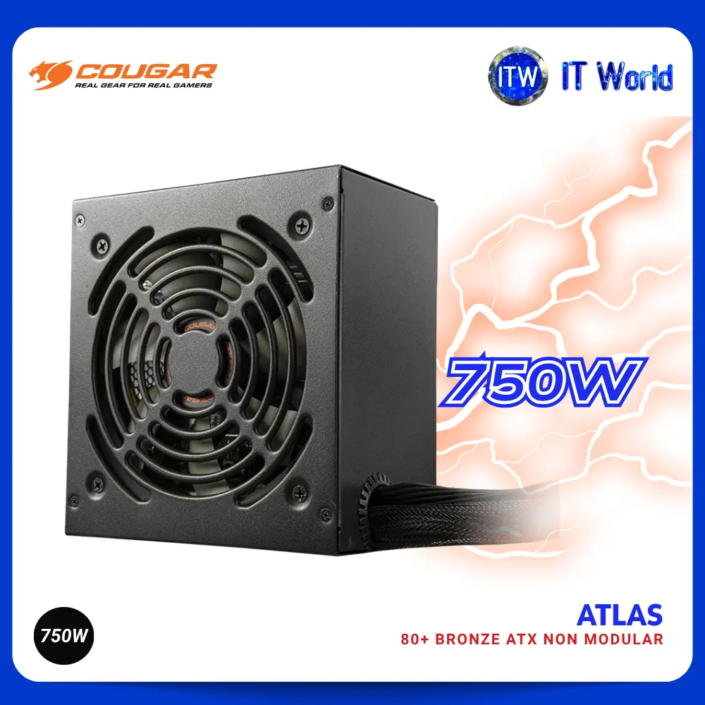 Cougar - ATLAS 80+ Bronze Non-Modular ATX Gaming Power Supply | itw