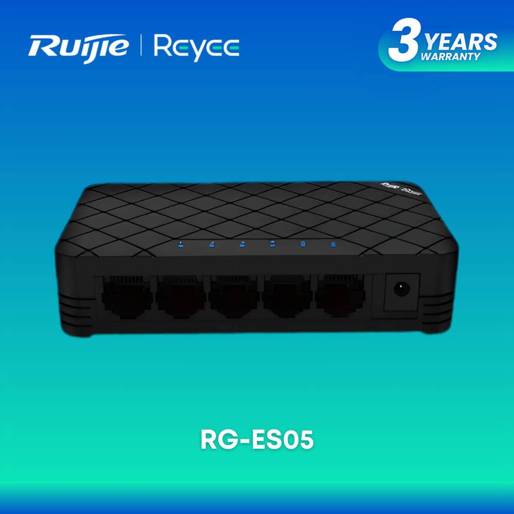 Ruijie RG-ES05 5-Port Gigabit Switch / High-Speed Ethernet LAN Hub (RG-ES05) | itw