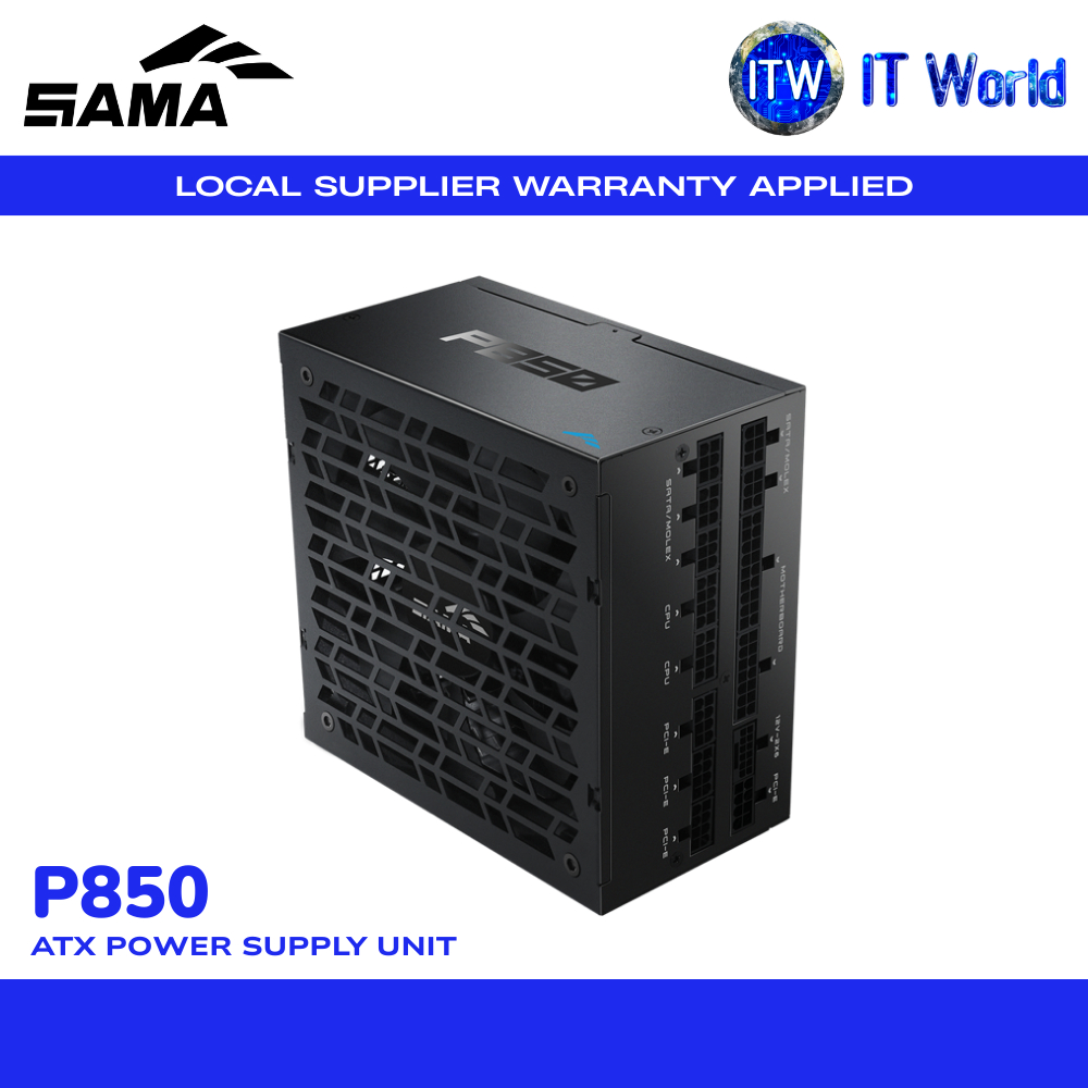 SAMA Platinum P850 ATX PSU | 850W / Fully Modular / 80+ Platinum / ATX 3.1 | itw