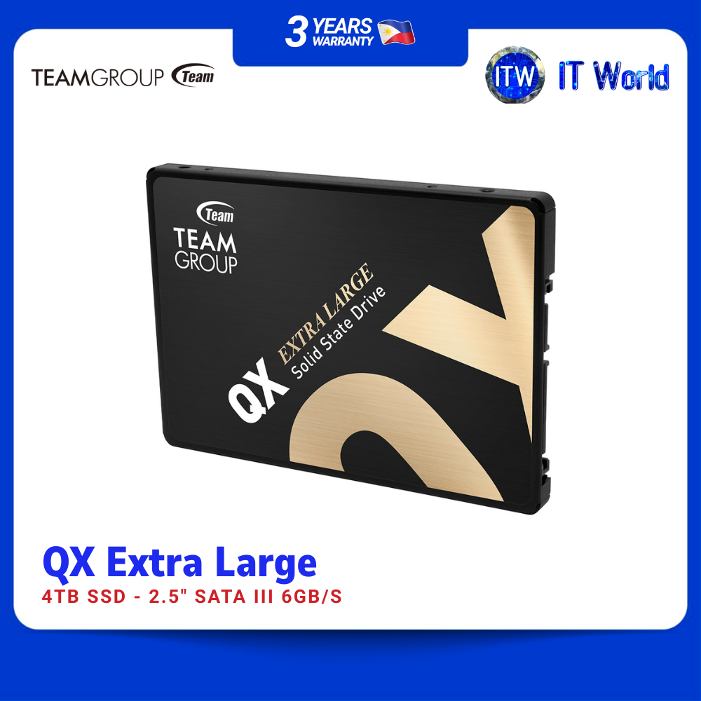 Teamgroup QX SSD 4TB 2.5" SATA III 6Gb/s (T253X7004T0C101) | itw