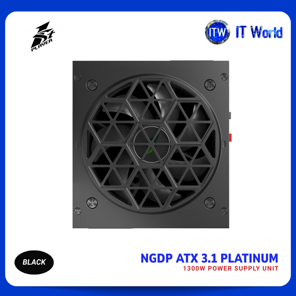 1STPLAYER NGDP 1300W 80+ Platinum ATX 3.1 Fully Modular Power Supply Unit (Black | White) | itw