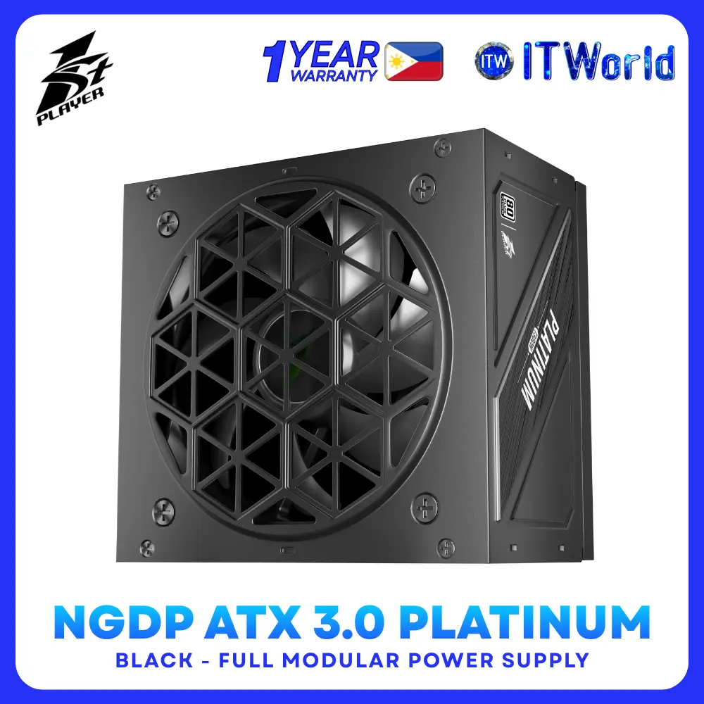 1st Player NGDP 1300W ATX 3.0 PCIe 5.1 80+ Platinum Full Modular Power Supply