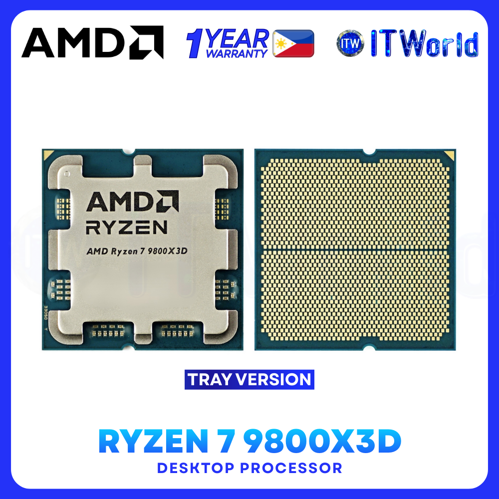 AMD Ryzen 7 9800X3D CPU DDR5 AM5 8 Cores 16 Threads Zen 5 Desktop Processor - Tray Type Without Cooler