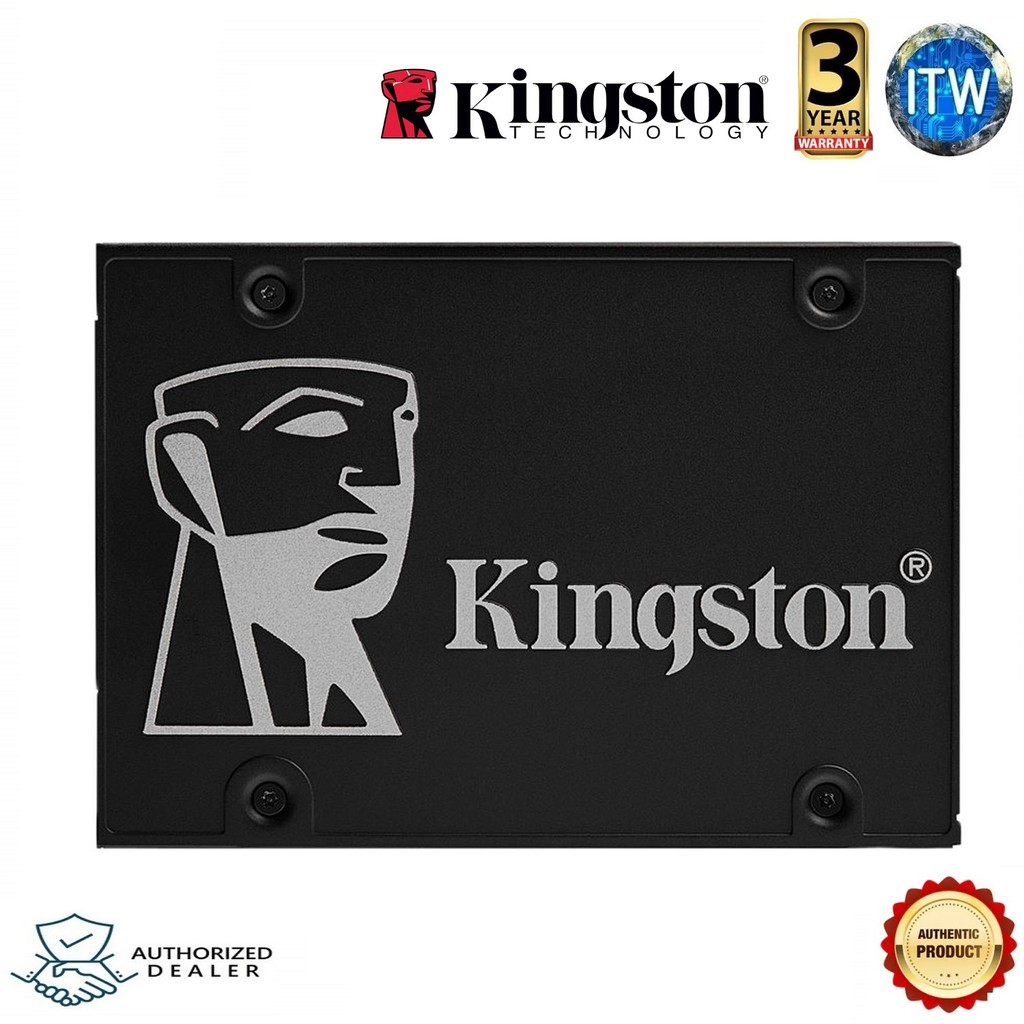 Kingston KC600 2.5&quot; 256GB 3D TLC NAND SATA Internal SSD (SKC600/256G)