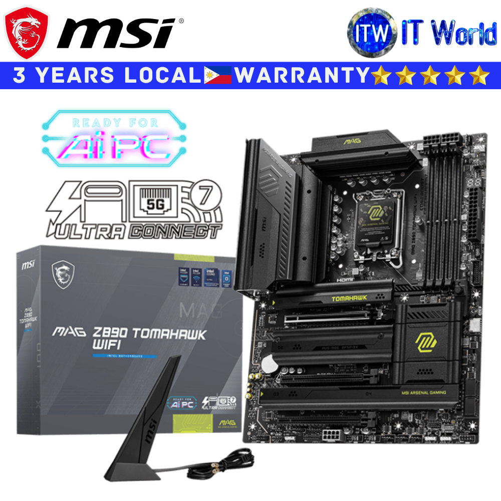 MSI Motherboard MAG Z890 Tomahawk Wifi ATX LGA1851 DDR5 | itw