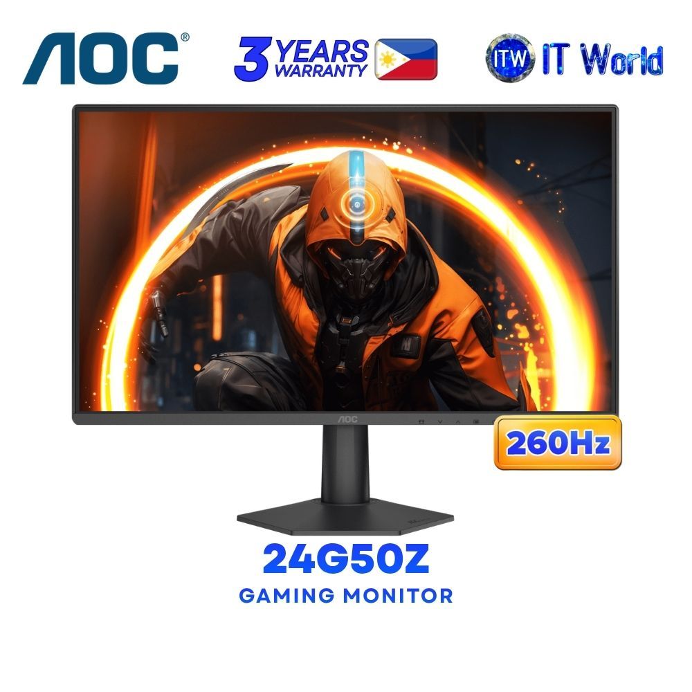 AOC 24G50Z - 23.8" 1920x1080 FHD / 260Hz / Fast IPS / 1ms GTG, 0.3ms MPRT / Gaming Monitor itw