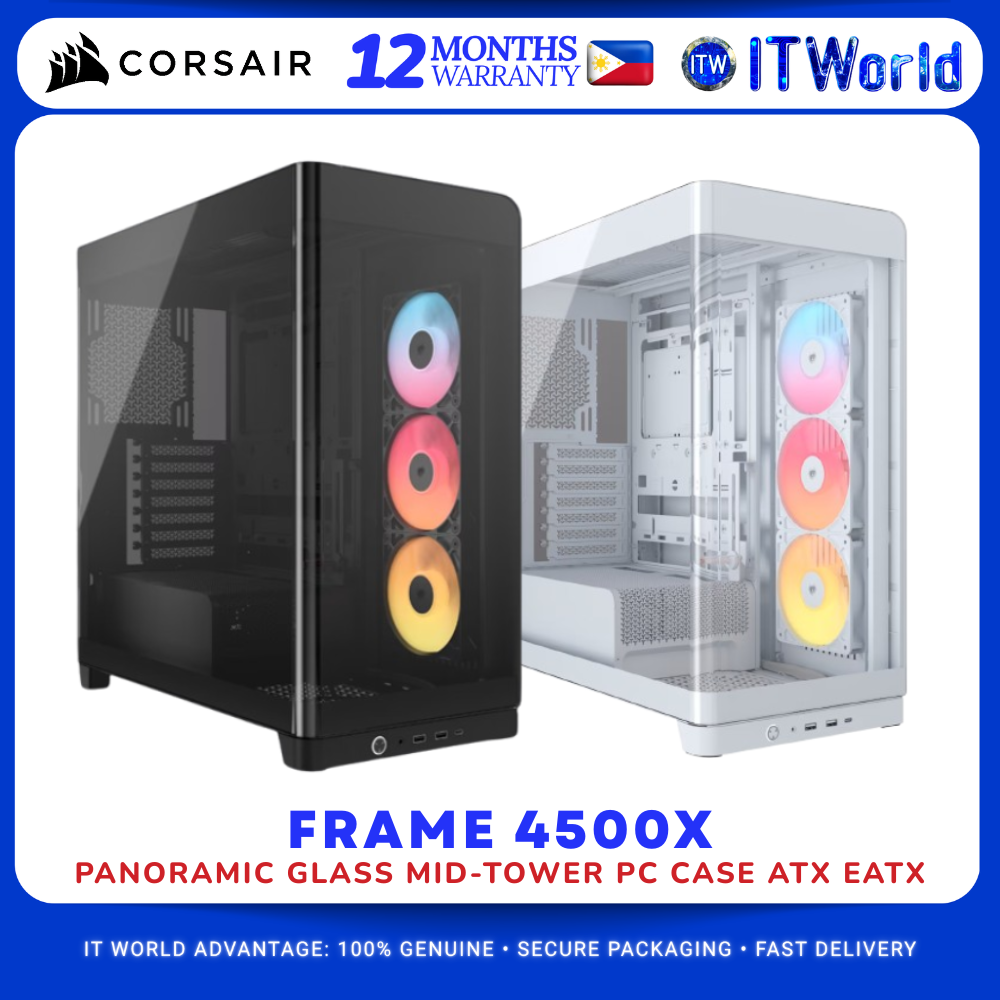 Corsair Frame 4500X RSR ARGB Panoramic Glass Mid-Tower PC Case ATX EATX itw
