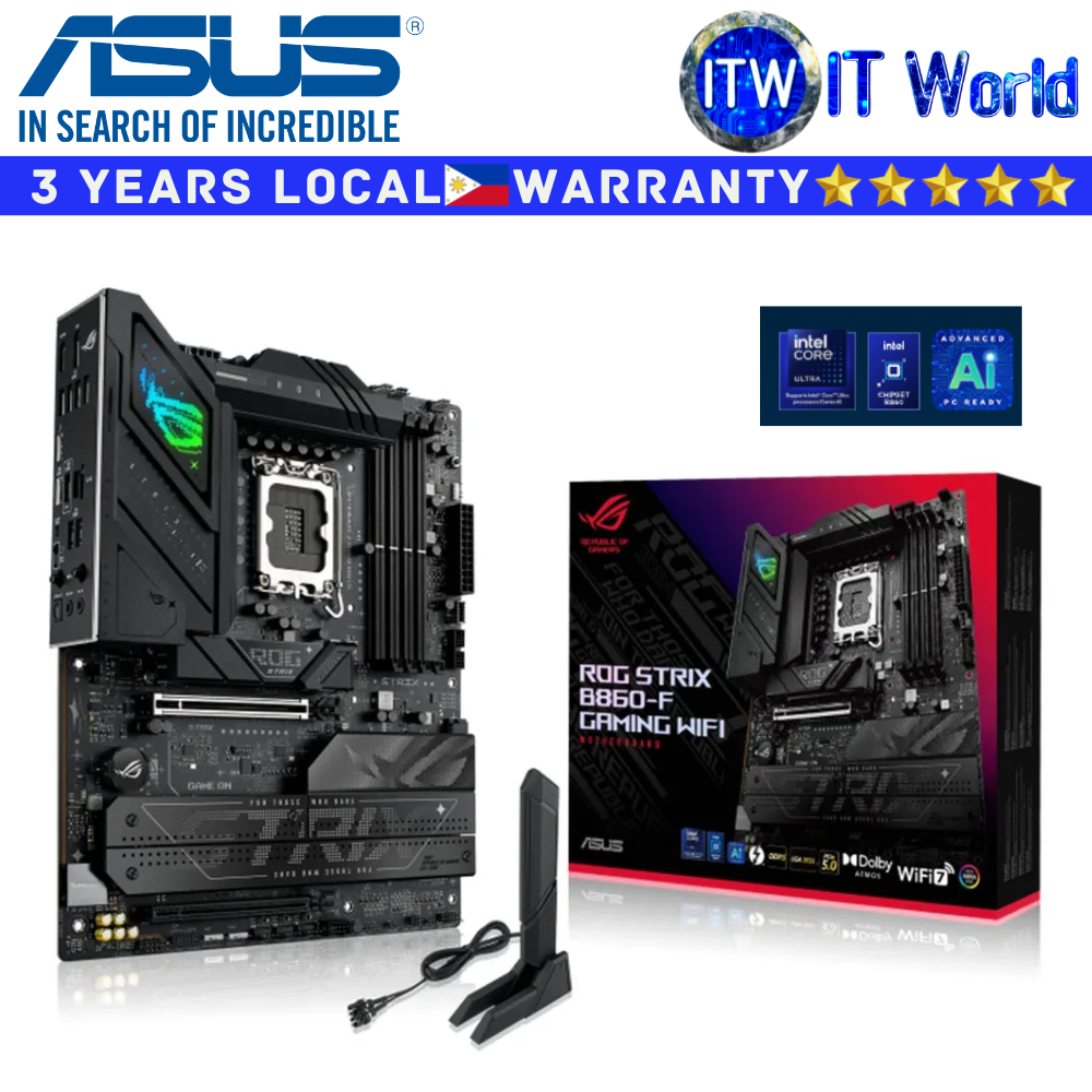 ASUS Motherboard ROG Strix B860-F Gaming Wifi ATX DRR5 | itw