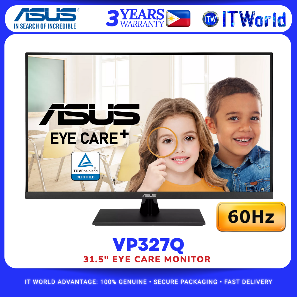 Asus VP327Q 31.5" 4K 3840×2160 UHD 60Hz 4ms GTG VA Eye Care Desktop Monitor