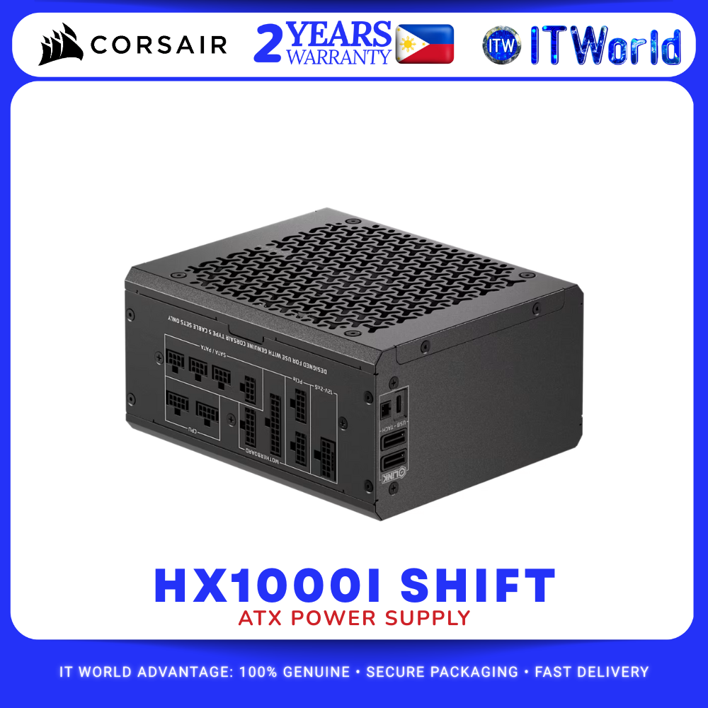 CORSAIR HX1000i SHIFT 1000W Fully Modular Platinum ATX Power Supply itw