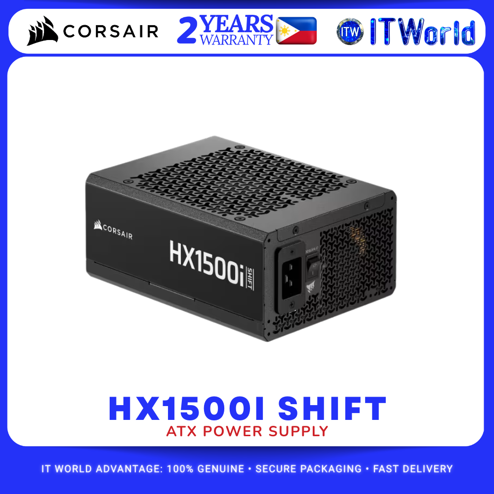 Corsair HX1500i SHIFT 1500W Platinum Fully Modular ATX Power Supply itw