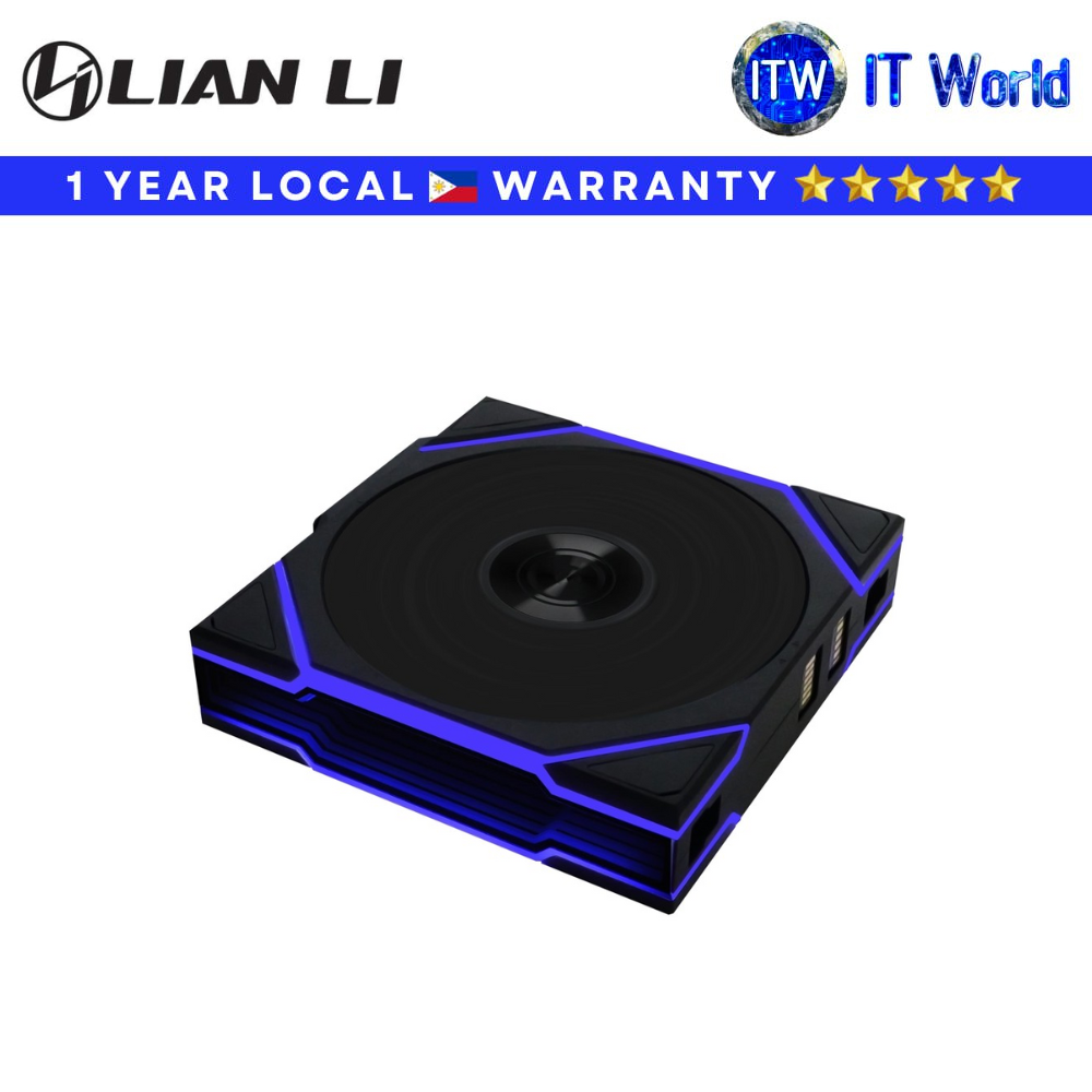 Lian Li Computer PC Fan 1x120mm UNI FAN Reverse TL Wireless RGB Case Fan (Black | White) | itw