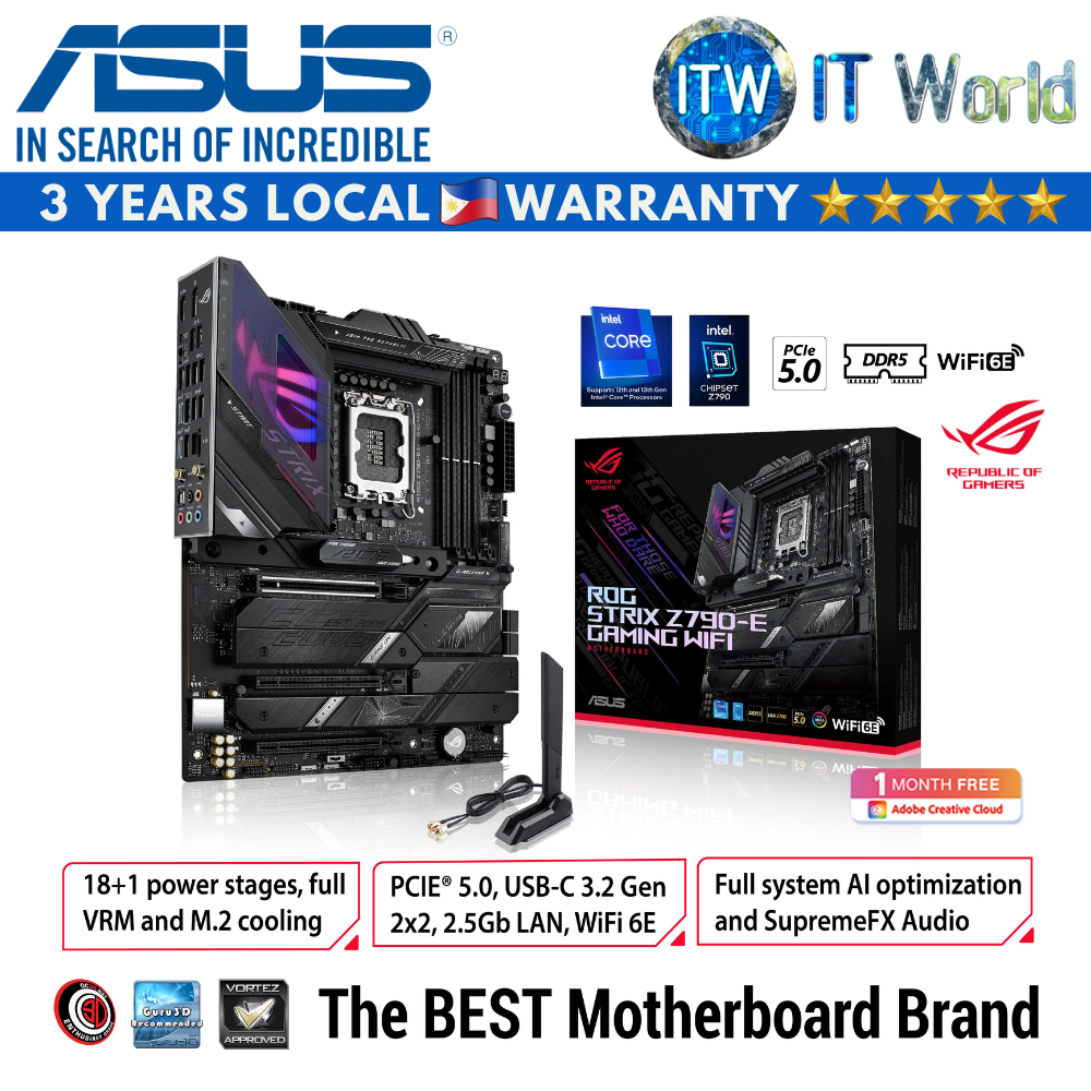 Asus Rog Strix Z790-E Gaming Wifi ATX LGA1700 DDR5 Motherboard
