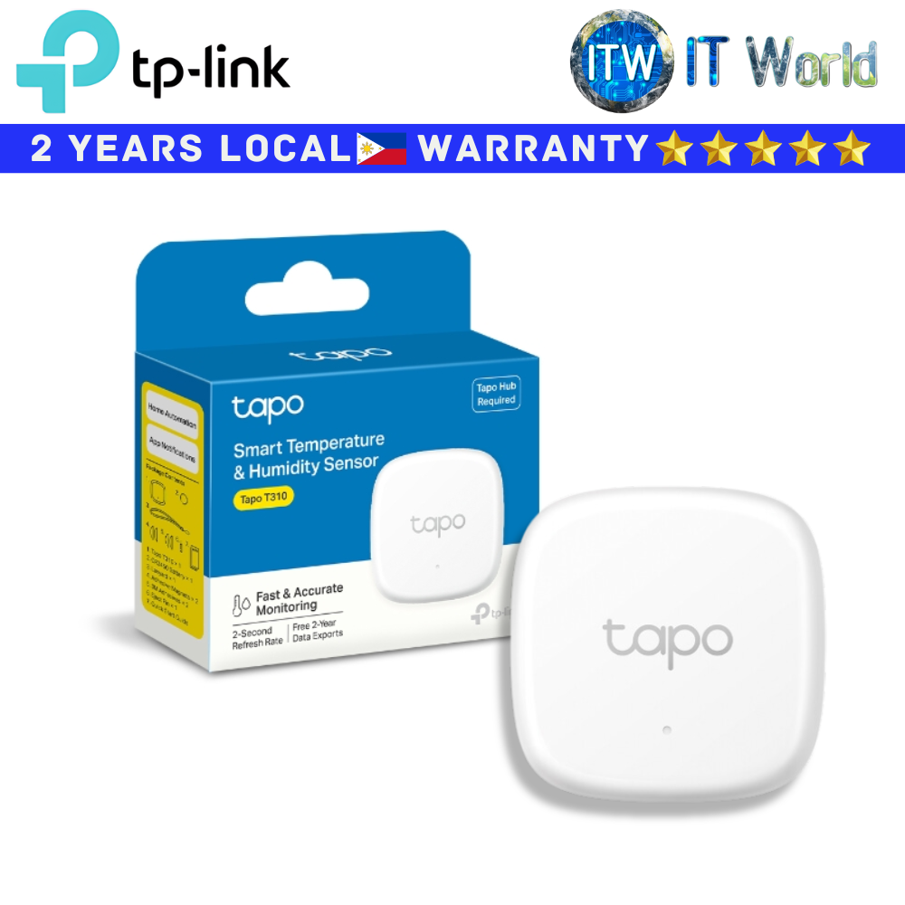 Itw | TP-Link Smart Temperature Sensor Tapo 310 Humidity Fast & Accurate Monitoring
